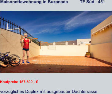 Maisonettewohnung in Buzanada          TF Süd   451   Kaufpreis: 157.500,- € vorzügliches Duplex mit ausgebauter Dachterrasse
